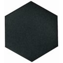Hive 8x9 Hexagon Matte - Solid Obsidian