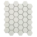 2" Hexagon - White