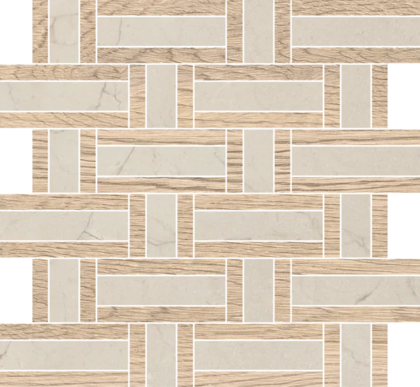 12x12 Marmo Dorato Basket Weave