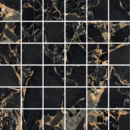 12x12 Marmo Nero 2x2 Mosaic Satin